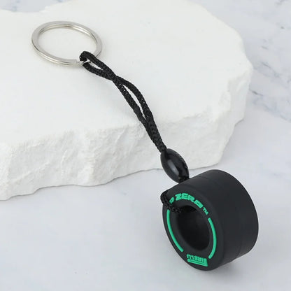 PVC Tire Keychain Car Key Ring Pendant for Auto Modification