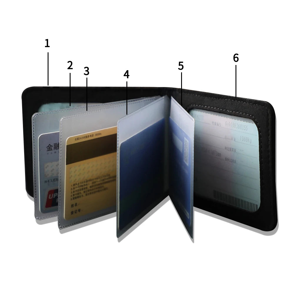 Suede-Style Driver Licence and Card Holder for BYD Models