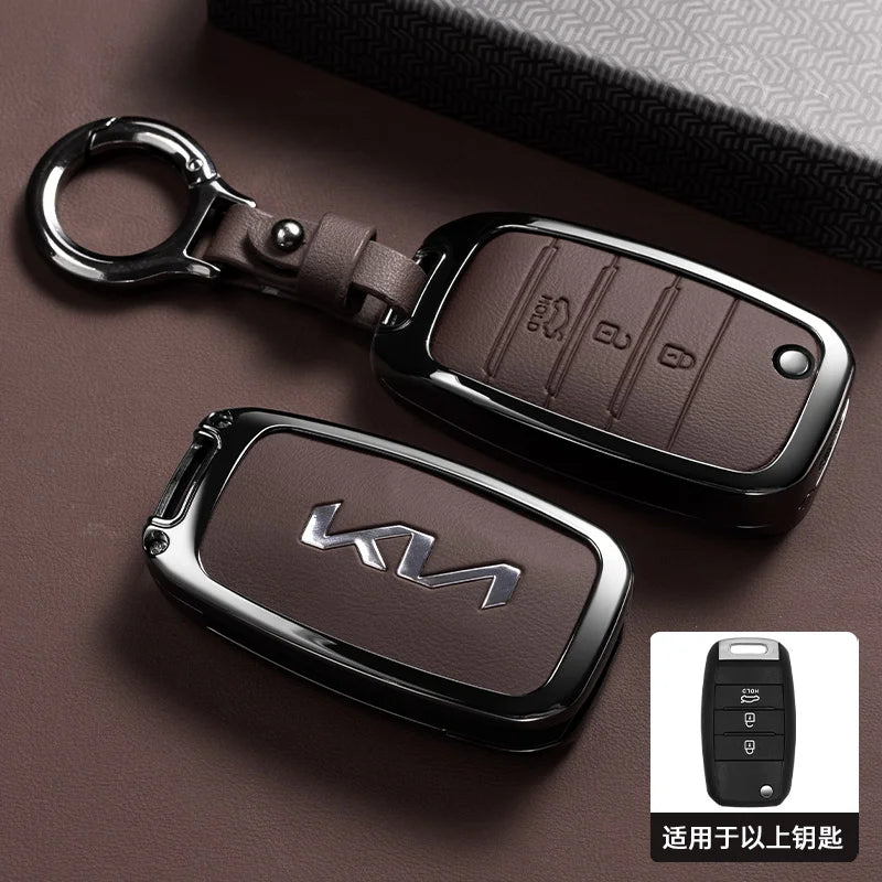 Kia Rio Optima Sportage Soul 3 Button Flip Remote Key Case Cover