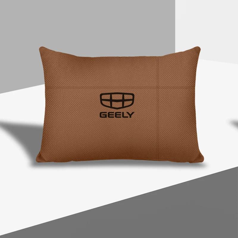 Geely Car Headrest & Lumbar Support Pillow - Waist yellow