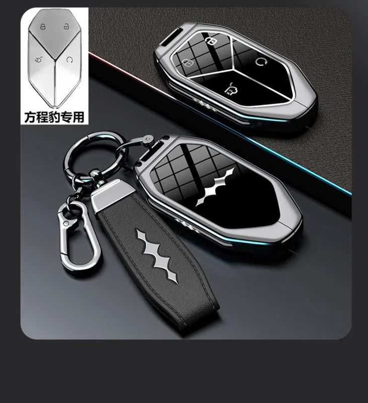 BYD Zinc Alloy Key Fob Cover – Leopard 5, Leopard 8 & Ti3/Ti7