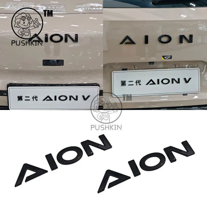 GAC AION V 2025 2026 3D ABS Black Emblem Badge Sticker Decal