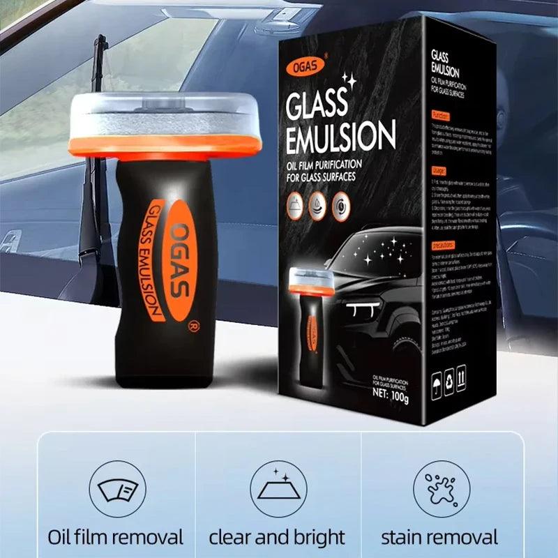 100g Car Glass Oil Film Remover - Windshield Mirror Cleaner Stain