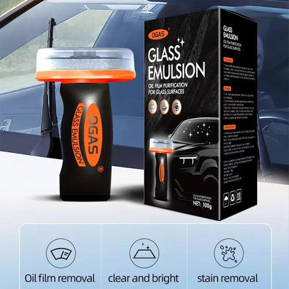 100g Car Glass Oil Film Remover - Windshield Mirror Cleaner Stain