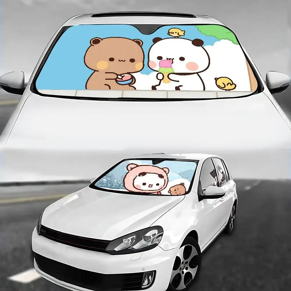 Bubu Dudu Universal Car Sunshade Windscreen Folding Visor Cover - A