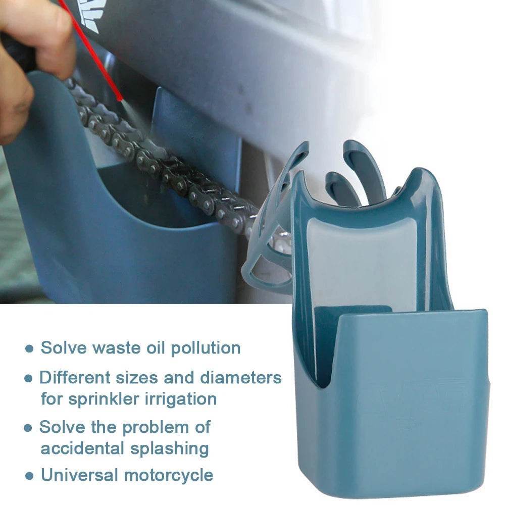 Motorcycle Chain Oil Applicator & Storage Tool - 
