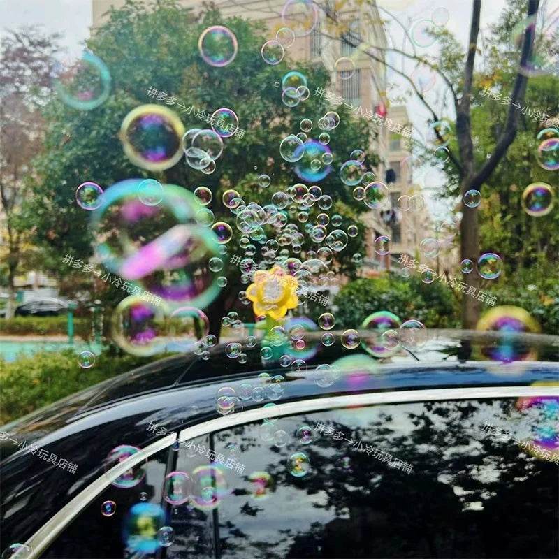 Sunflower Car Bubble Machine – Remote Controlled with Lights - 