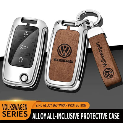 VW Polo Tiguan Golf Jetta Beetle Zinc Alloy TPU Key Case Cover