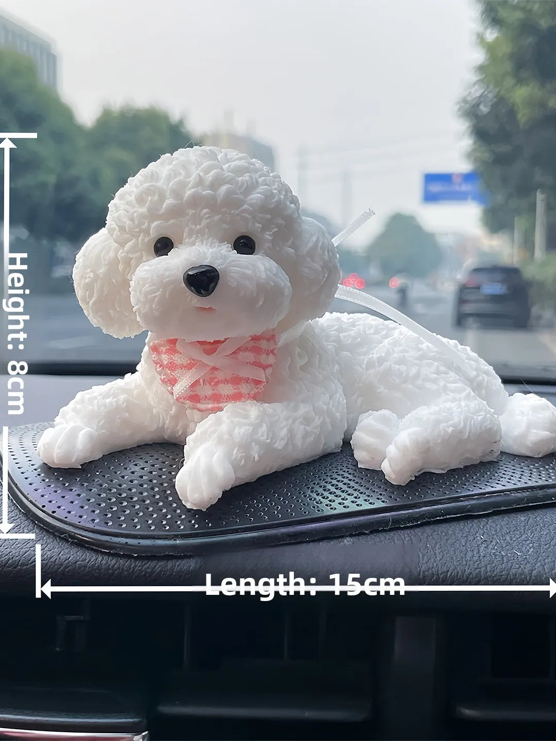 Silicone Dog Car Dashboard Ornament Stress Relief Gag Toy