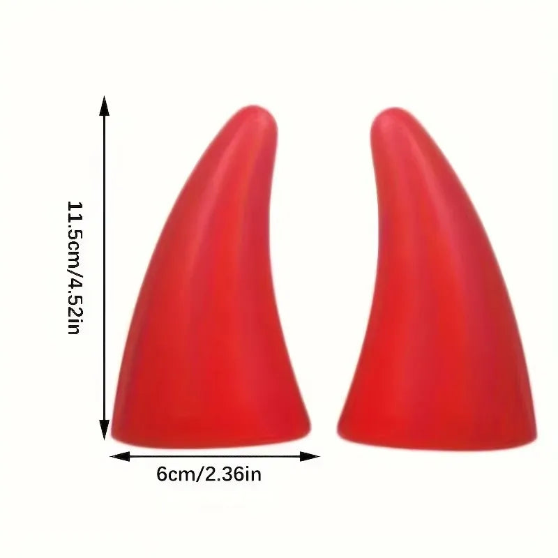 Car Roof Devil Horn Decoration – Self-Adhesive
