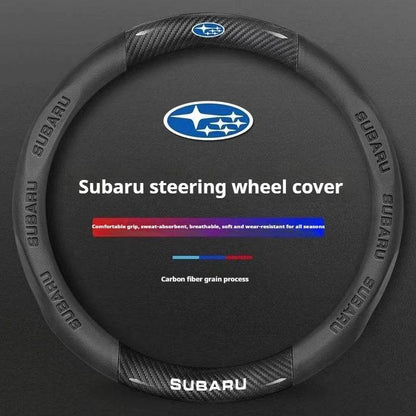Subaru Steering Wheel Cover - Round Red