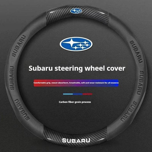 Subaru Steering Wheel Cover - Round Red