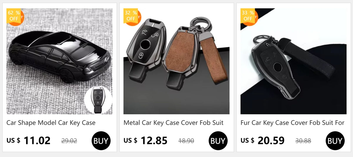 Mercedes-Benz Car-Shaped Key Fob Cover – A, GLC, CLA & More