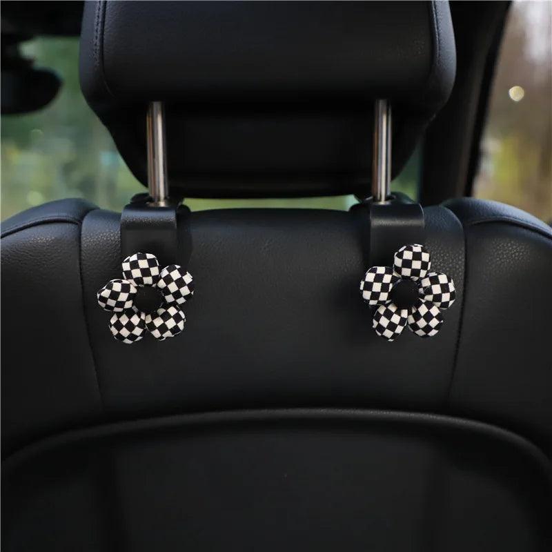 2PCS Car Headrest Hooks - Universal Back Seat Storage Organizer