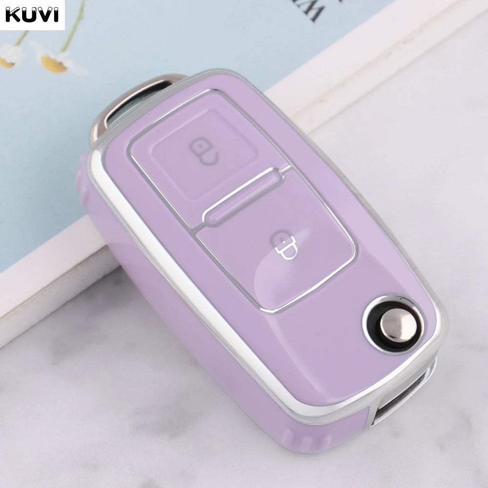VW Polo, Golf MK4–MK6 & Passat TPU Key Case — 2 or 3 Button