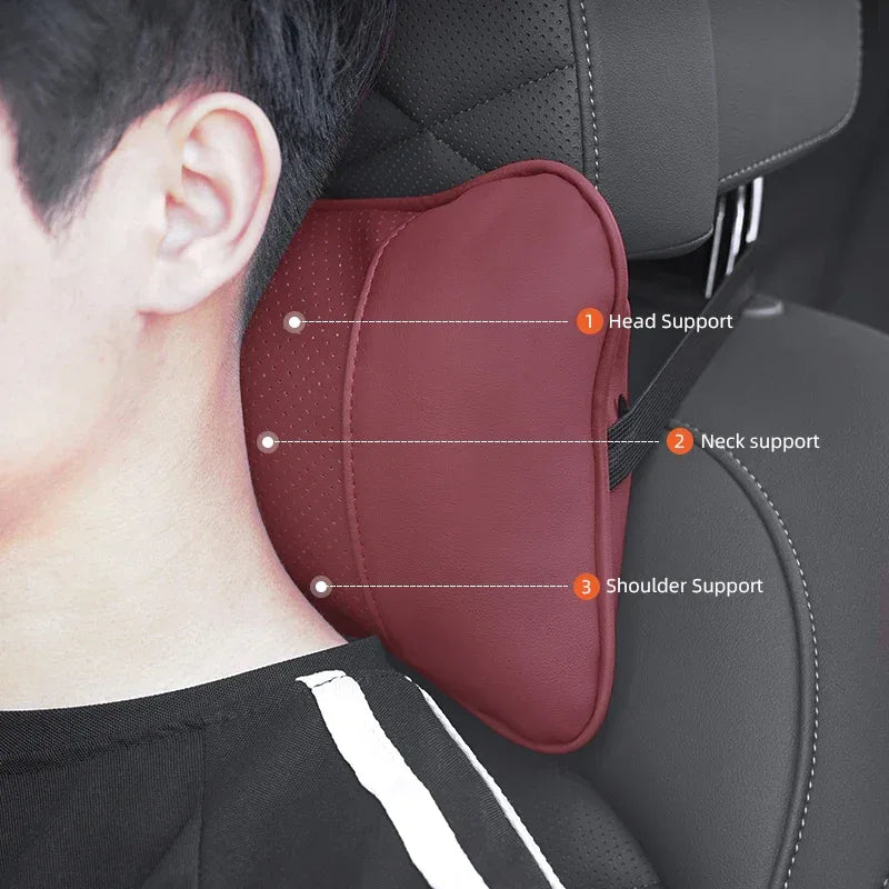 MG Headrest & Lumbar Support - Black Headrest
