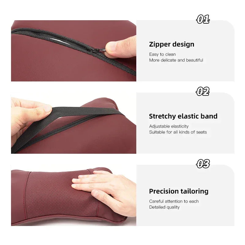 MG Headrest & Lumbar Support - Black Headrest