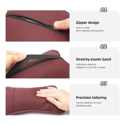 MG Headrest & Lumbar Support - Black Headrest