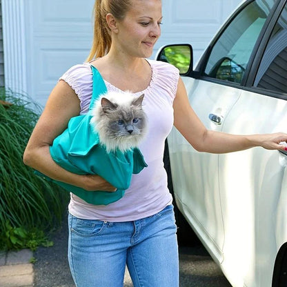 Comfy Soothing Car Cat Carrier - Stress-Free Pet Travel Solution