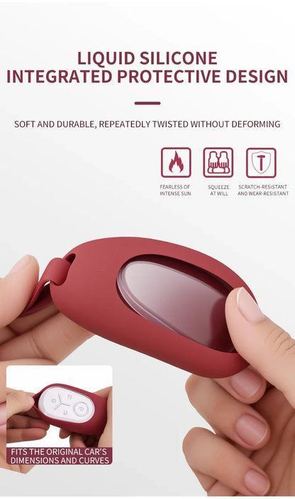 Geely EX2 Proton e.MAS 5 liquid silicone key cover - close-up
