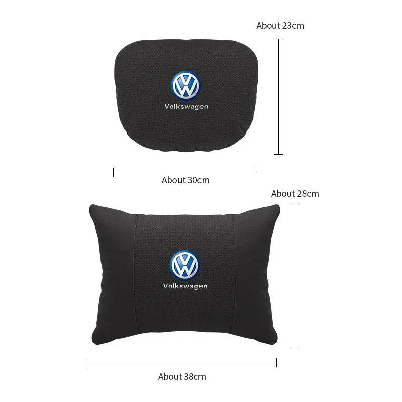 Volkswagen Neck Pillow & Lumbar Support - headrest black