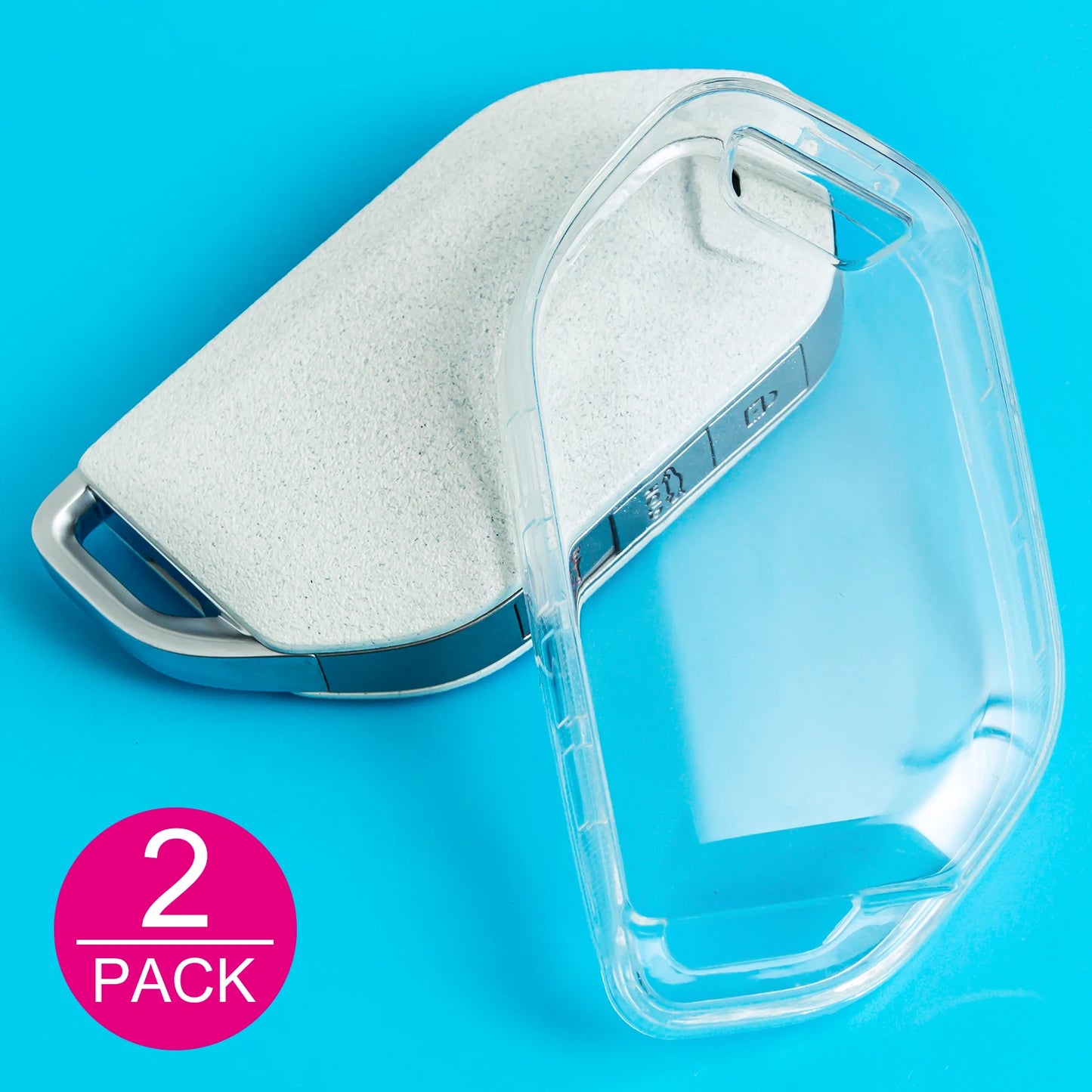 Kia Slim Key Fob Case — EV6, EV9, Sportage, 1 or 2 Pack - 2 × Clear