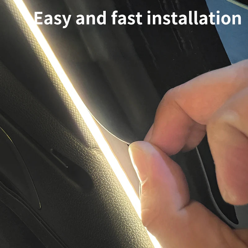 Car Trunk Ambient LED Light Strip | Wireless, Auto-Sensing, High Brightness - 2M White light