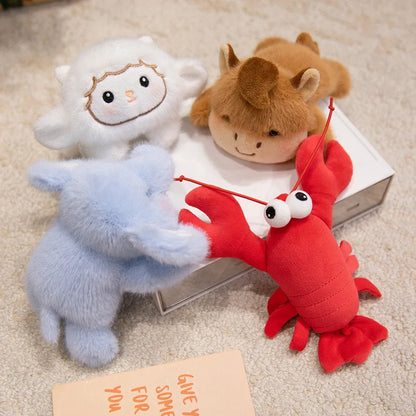 Magnetic Car Animal Plush Toys