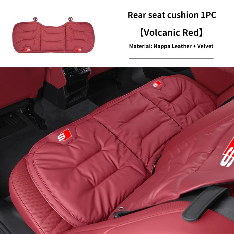Audi Seat Covers | Universal Front & Rear Cushion Protectors - Cushion Mocha Brown