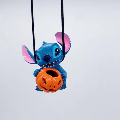 Disney Stitch Car Rearview Mirror Hanging Pendant Action Figure