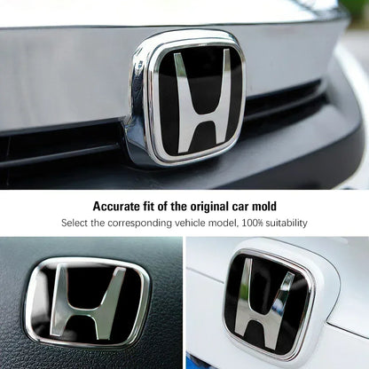 Honda Logo Badge Modification Sticker for Civic, Accord & CR-V - Black Steering wheel / 8th Accord 2008-2012