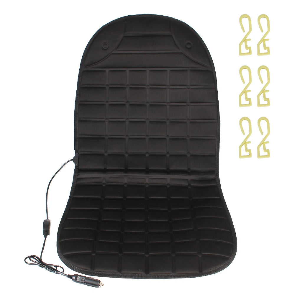 12V Electric Heated Car Seat Cushion – Winter Warm Universal Car & Home Pad - 1 pc
