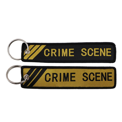 Embroidered Keys Tag Keychain - Personalized Key Identifier Fob