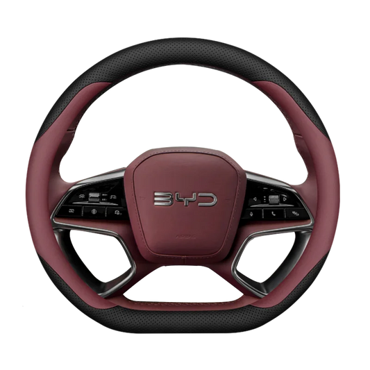 Non-Slip Leather Steering Wheel Cover for BYD 2025-2026 Models