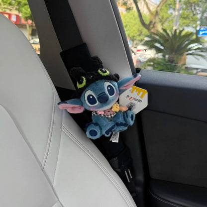 Stitch Car Seat Belt Cover Disney Cartoon Kawaii Plush Pad