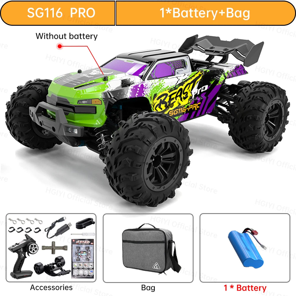 RC 4WD Drift Car, High-Speed Racing (80/40KMH) - SG116 PRO 1B FB