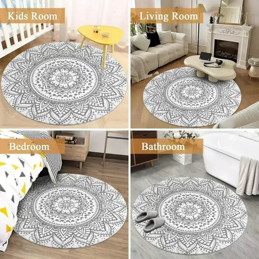 Strawberry Vanilla Donut Rug – Carpet for Living Room, Bedroom
