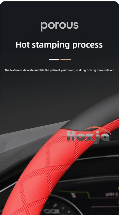 Leather Car Steering Wheel Cover for Audi Q3 Q5 A3 A5 RS3 Q7 A6 SQ5 S3 A5L 2025 2026 Accessories