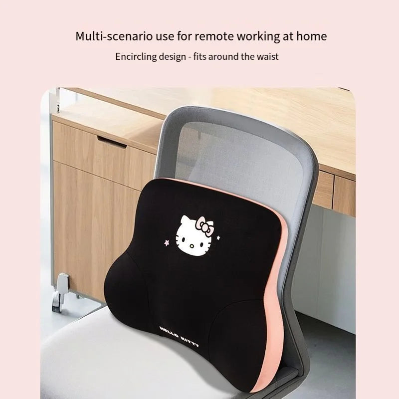 Sanrio Hello Kitty Kuromi & My Melody Car Headrest & Lumbar Pillow