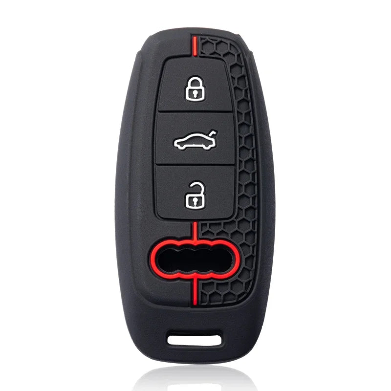 Audi Silicone Smart Key Case — A3 8Y, A6, A7, Q5, Q8, e-tron - Default Title