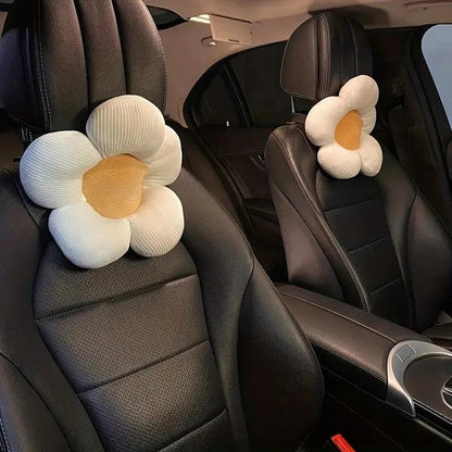 Sunflower Car Neck Pillow - Cartoon Headrest Support Cushion