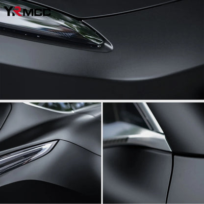 Matte Black Vinyl Car Wrap Stickers Waterproof Body Film Decals