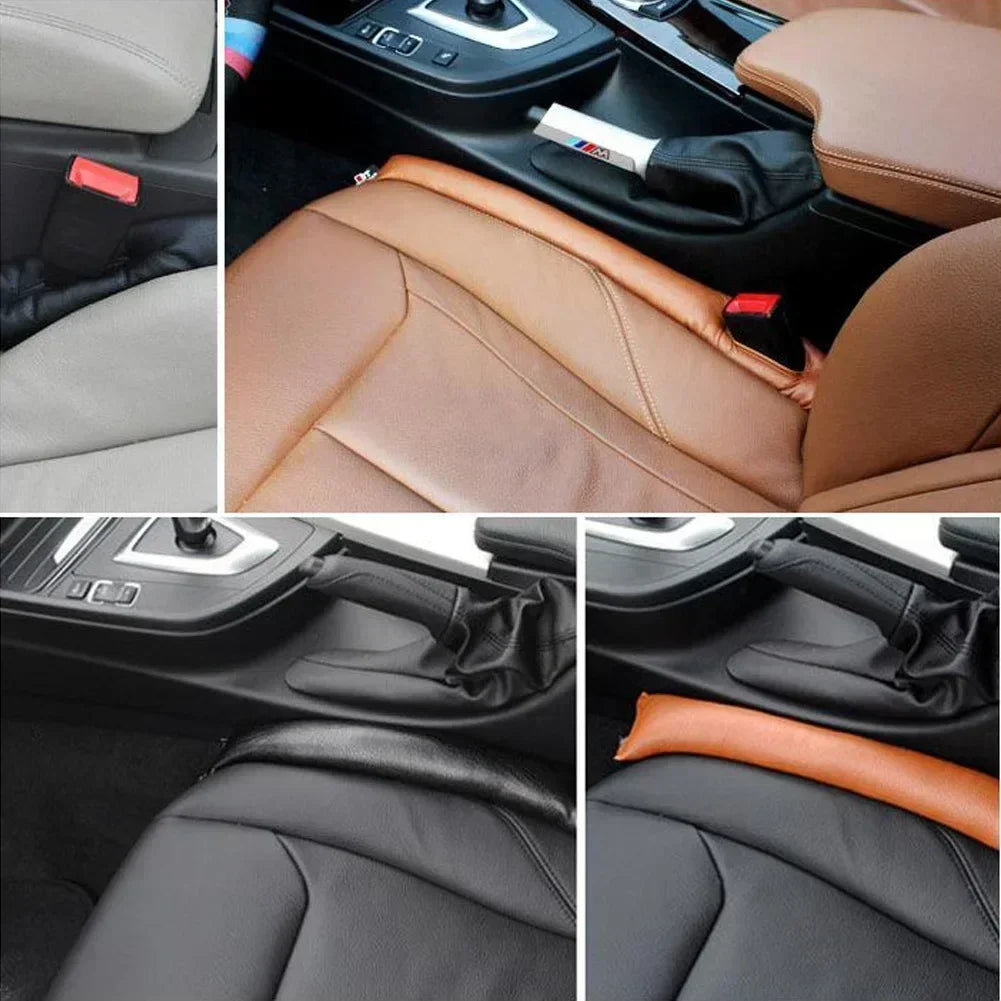 Car Seat Gap Filler – Soft Leather-Style Seat Crevice Organizer