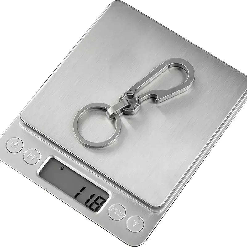 Titanium Carabiner Keychain with Bottle Opener