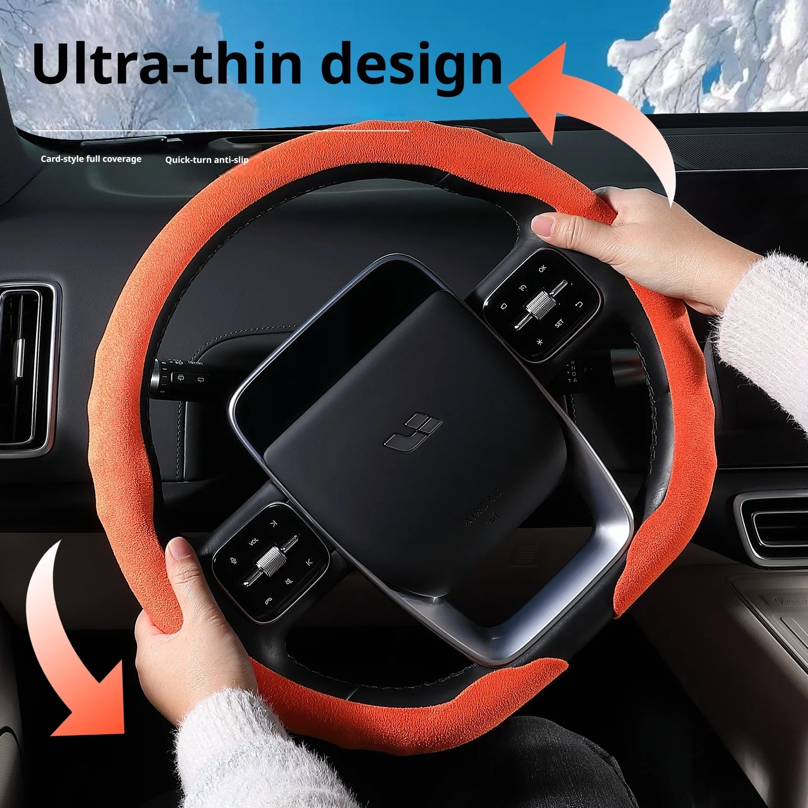 Genesis Ultrasuede Steering Wheel Cover