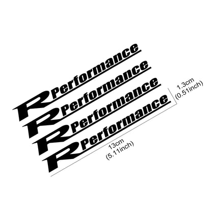 Reflective Car Wheel Stickers – Rim Hub Racing Style Vinyl Decals, Waterproof Auto Accessories - Reflective Silver / 1 Set