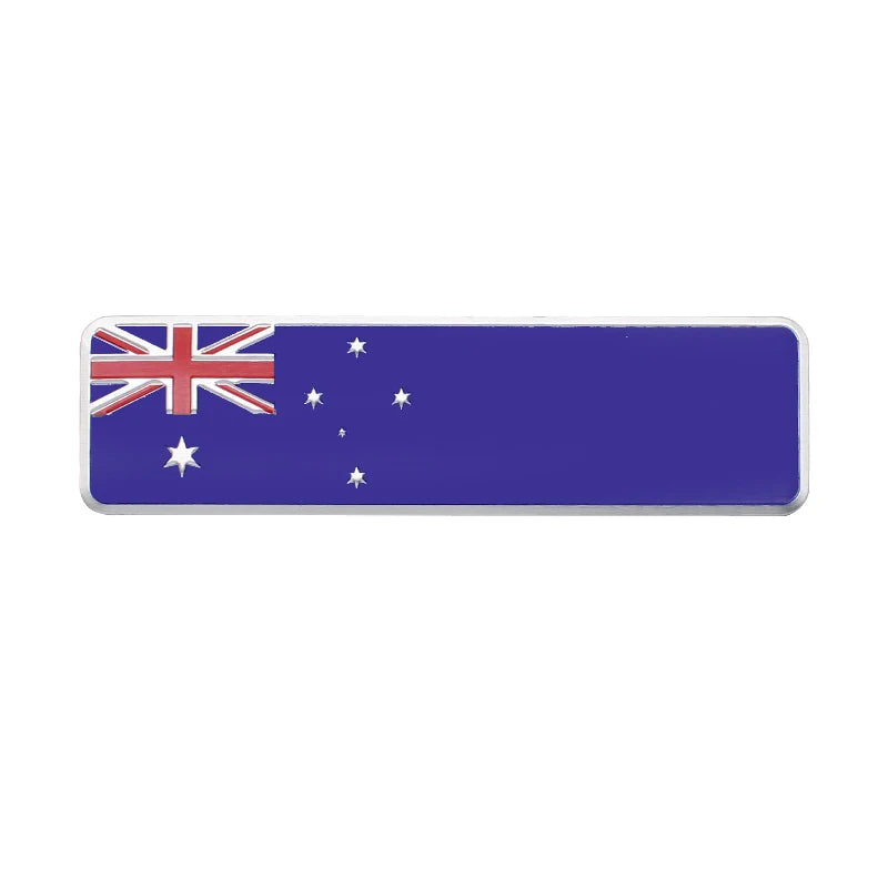 3D Metal Australia Flag Car Sticker – Aluminum Emblem Badge & Exterior Decal - A