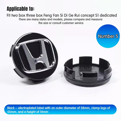 4Pcs Honda Wheel Center Hub Caps 69mm 62mm 58mm