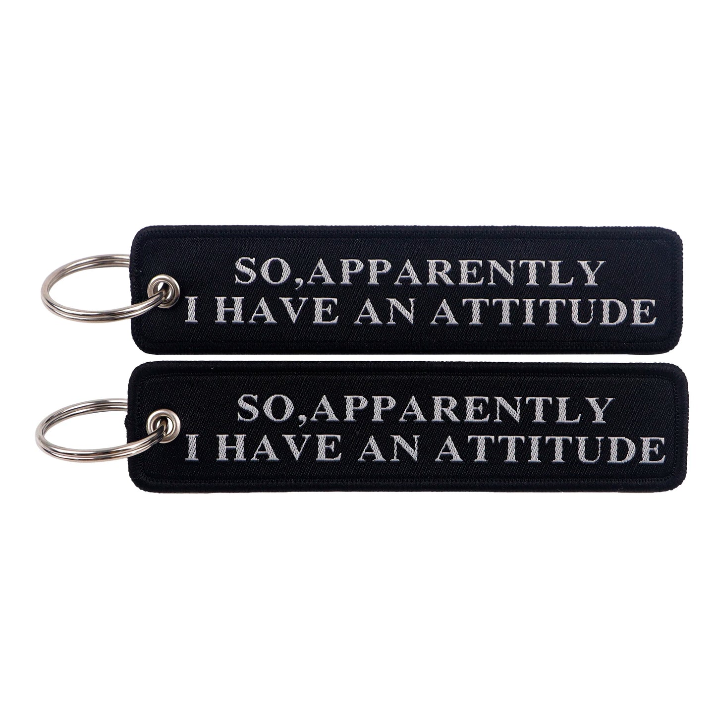 Embroidered Keys Tag Keychain - Personalized Key Identifier Fob