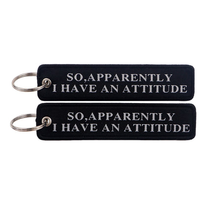 Embroidered Keys Tag Keychain - Personalized Key Identifier Fob